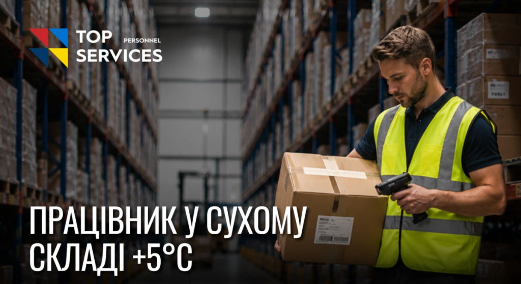 Помічник на складі (сухий склад +5°C)